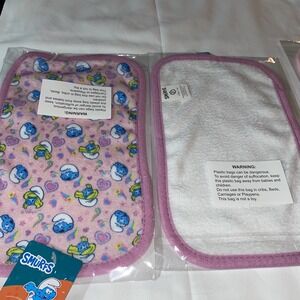 Smurfs Set: Face towel set‎ of 2 11"x7"